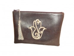 Handmade evening leather FATIMA handbag